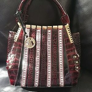 Julia & Michael dark red & rhinestone bag